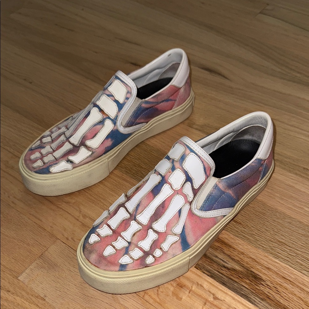 AMIRI Multicolor Canvas Slip-On Sneakers